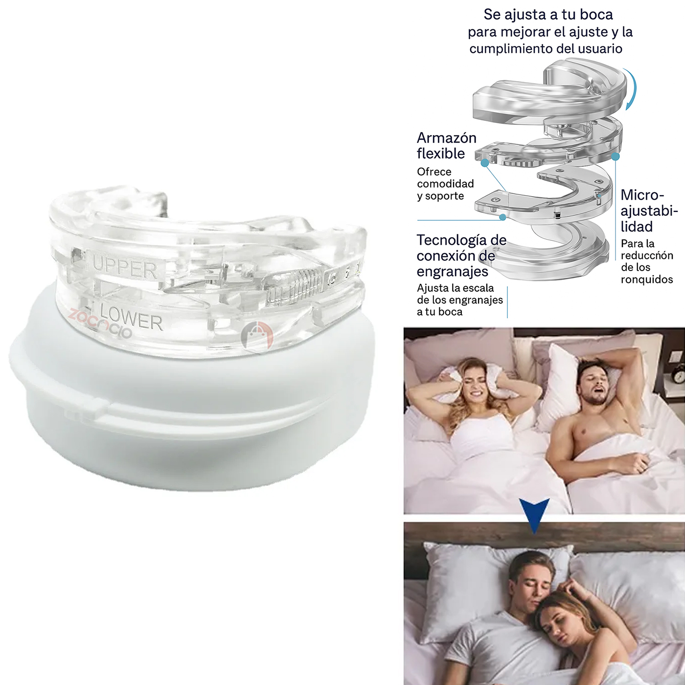 Miniatura 4 de Protector Bucal Antironquido Antibruxism